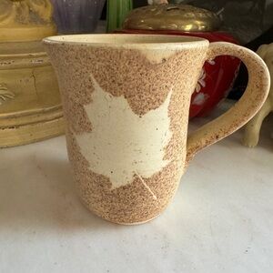 Studio Art Signed Maple Leaf Coffee Mug